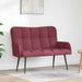 2-Zits Sofa Wijnrood 115 x 61 x 87 cm Stof