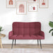2-Zits Sofa Wijnrood 115 x 61 x 87 cm Stof