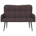 2-Zits Sofa Donkerbruin 115 x 61 x 87 cm Stof
