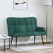 2-Zits Sofa Donkergroen 115 x 61 x 87 cm Stof