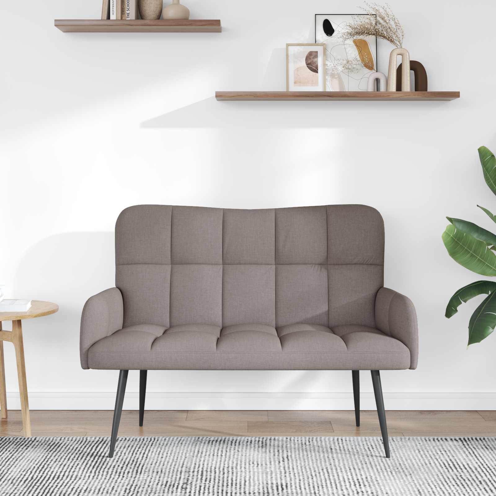 2-Zits Sofa Taupe 115 x 61 x 87 cm Stof