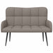 2-Zits Sofa Taupe 115 x 61 x 87 cm Stof