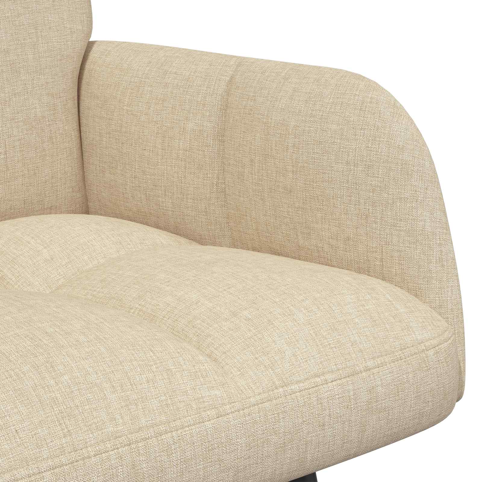 2-Zits Sofa Crèmekleurig 115 x 61 x 87 cm Stof
