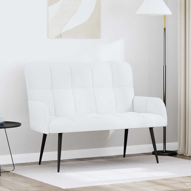 2-Zits Sofa Wit 115 x 61 x 87 cm Stof