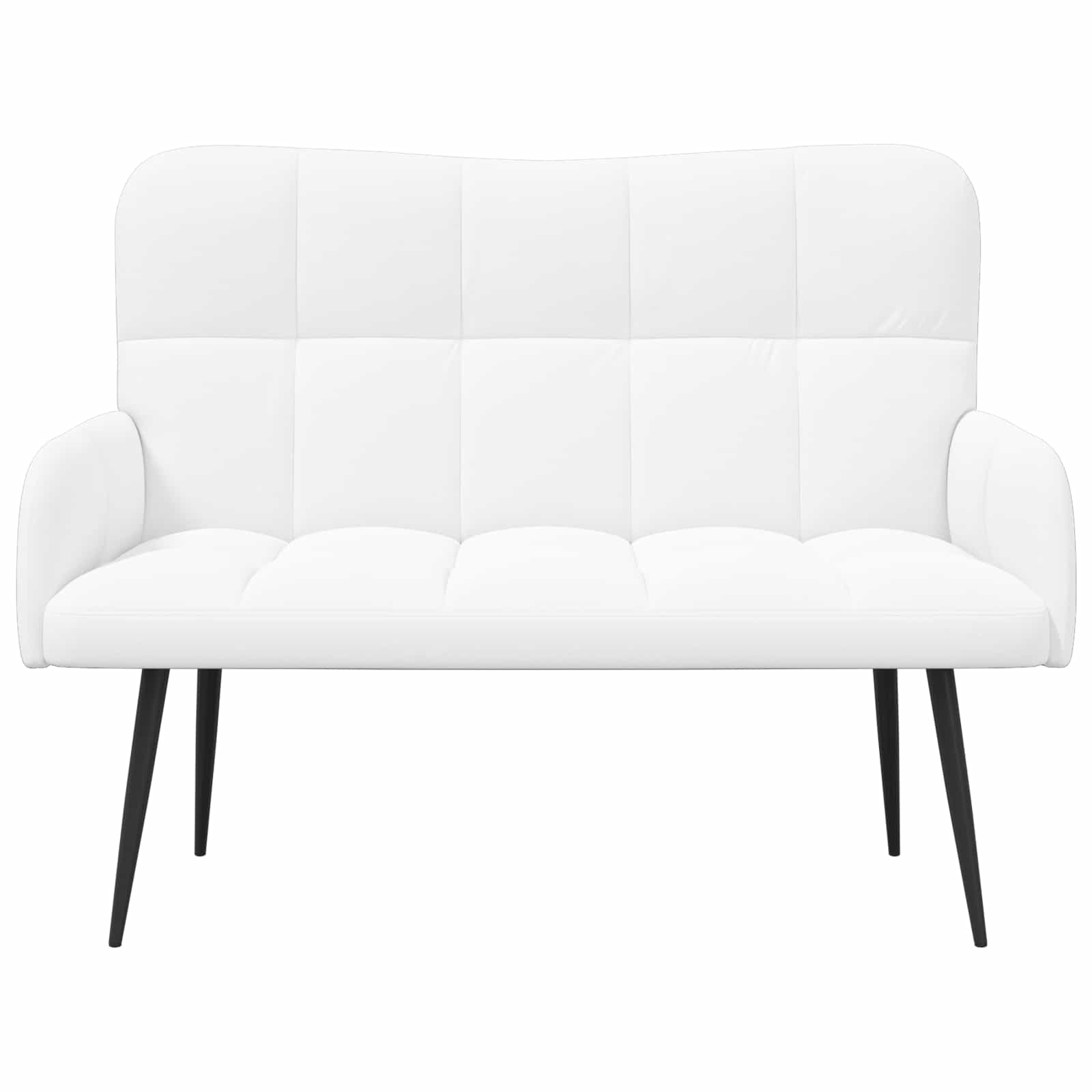 2-Zits Sofa Wit 115 x 61 x 87 cm Stof