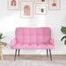 2-Zits Sofa Roze 115 x 61 x 87 cm Stof