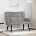 2-Zits Sofa Lichtgrijs 115 x 61 x 87 cm fluweel