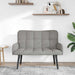 2-Zits Sofa Lichtgrijs 115 x 61 x 87 cm fluweel