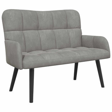 2-Zits Sofa Lichtgrijs 115 x 61 x 87 cm fluweel