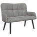 2-Zits Sofa Lichtgrijs 115 x 61 x 87 cm fluweel