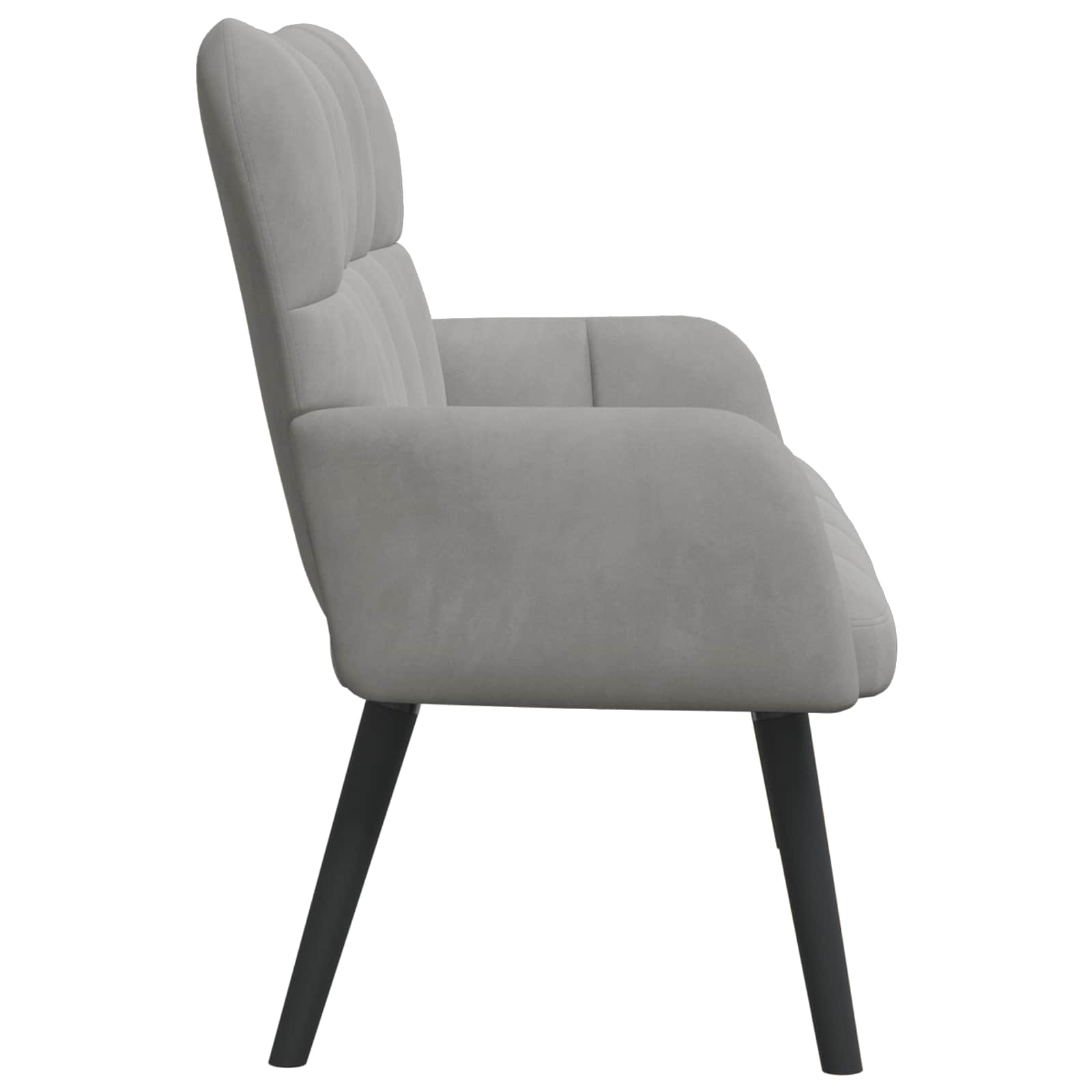2-Zits Sofa Lichtgrijs 115 x 61 x 87 cm fluweel
