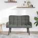 2-Zits Sofa Donkergrijs 115 x 61 x 87 cm fluweel