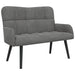 2-Zits Sofa Donkergrijs 115 x 61 x 87 cm fluweel