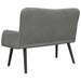 2-Zits Sofa Donkergrijs 115 x 61 x 87 cm fluweel