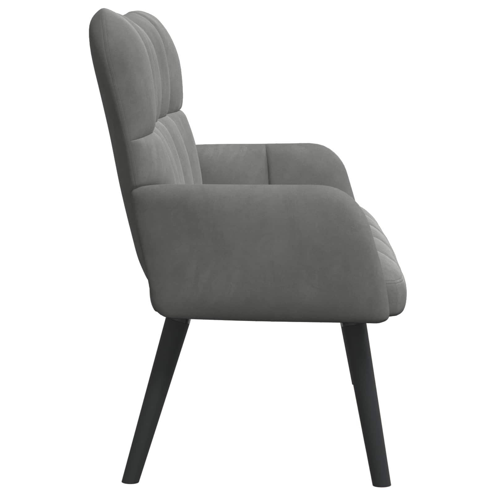 2-Zits Sofa Donkergrijs 115 x 61 x 87 cm fluweel