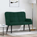 2-Zits Sofa Donkergroen 115 x 61 x 87 cm fluweel