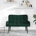 2-Zits Sofa Donkergroen 115 x 61 x 87 cm fluweel