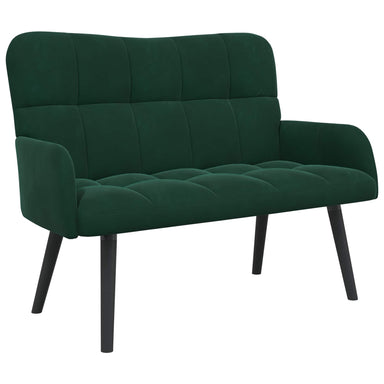 2-Zits Sofa Donkergroen 115 x 61 x 87 cm fluweel