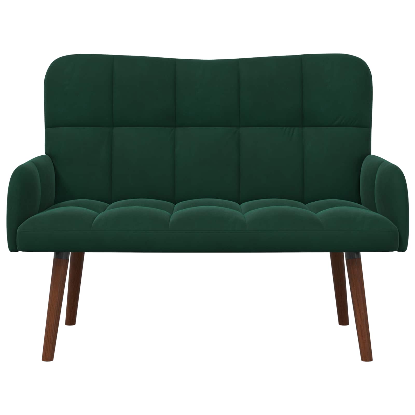 2-Zits Sofa Donkergroen 115 x 61 x 87 cm fluweel