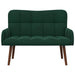 2-Zits Sofa Donkergroen 115 x 61 x 87 cm fluweel