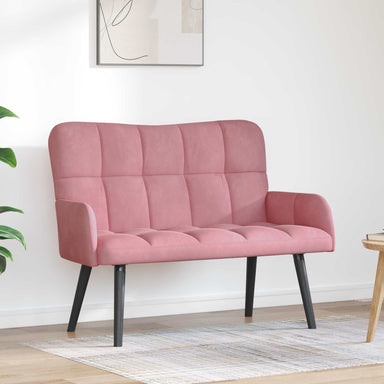 2-Zits Sofa Roze 115 x 61 x 87 cm fluweel