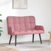 2-Zits Sofa Roze 115 x 61 x 87 cm fluweel