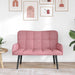 2-Zits Sofa Roze 115 x 61 x 87 cm fluweel