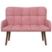 2-Zits Sofa Roze 115 x 61 x 87 cm fluweel