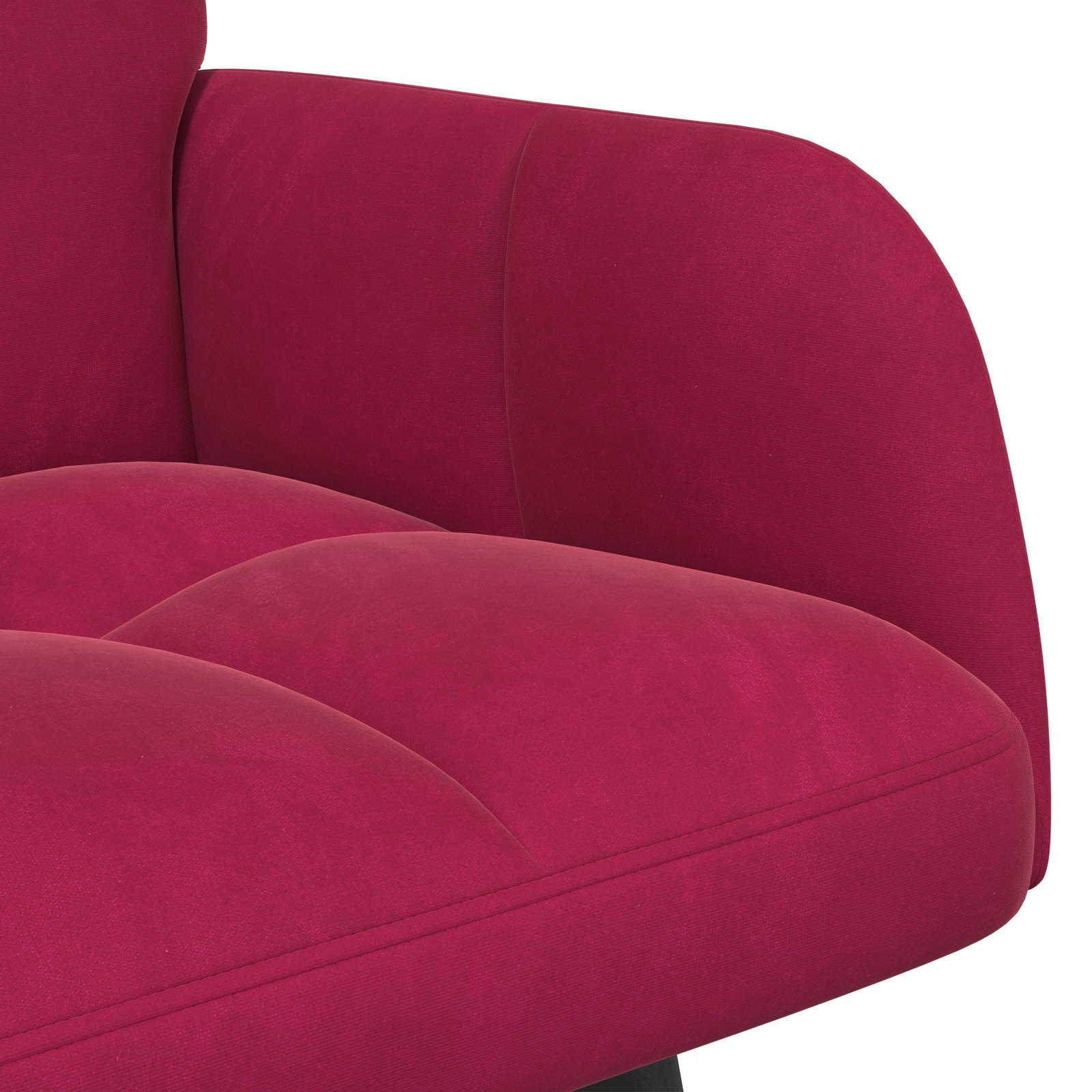 2-Zits Sofa Wijnrood 115 x 61 x 87 cm fluweel