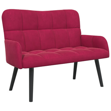 2-Zits Sofa Wijnrood 115 x 61 x 87 cm fluweel