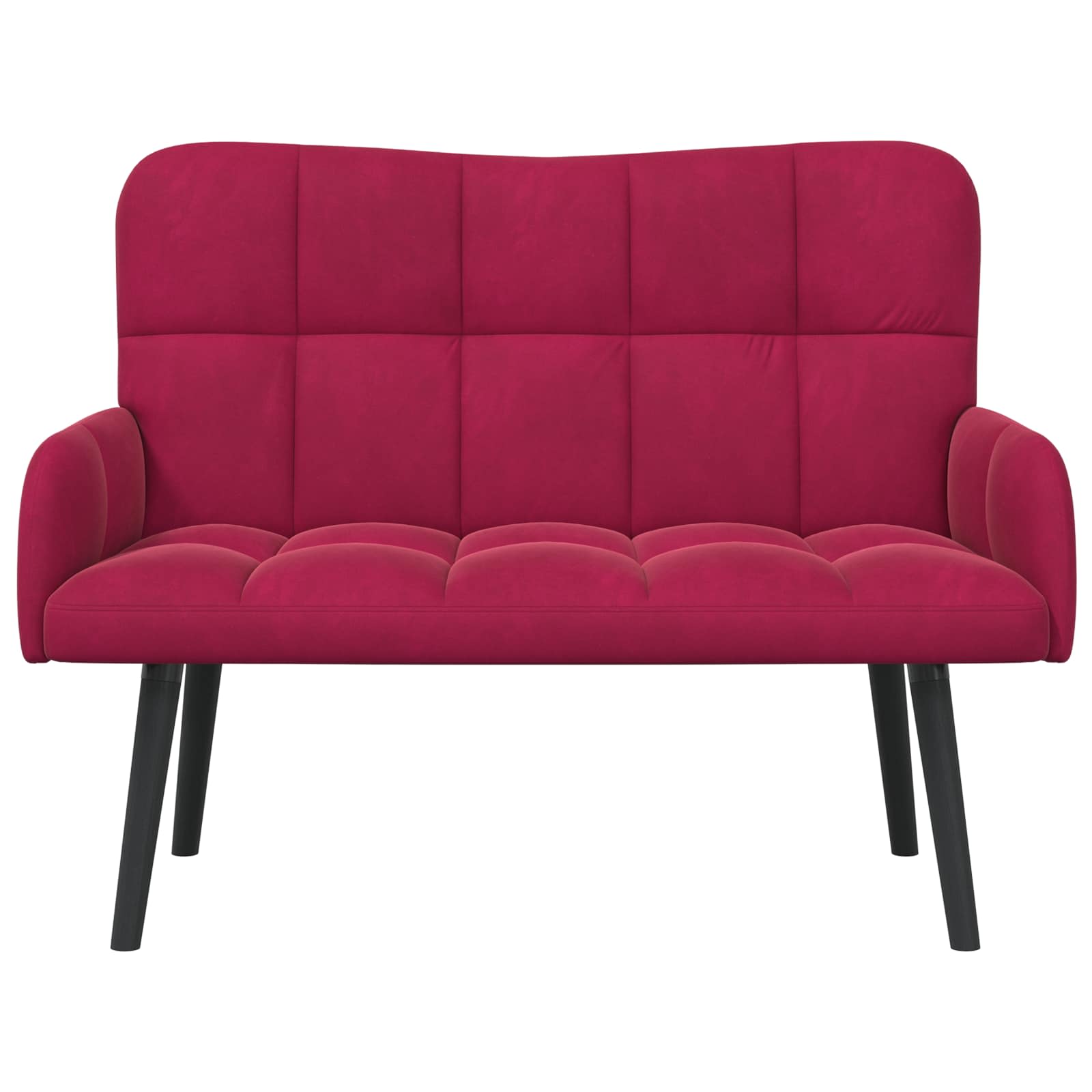 2-Zits Sofa Wijnrood 115 x 61 x 87 cm fluweel