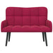 2-Zits Sofa Wijnrood 115 x 61 x 87 cm fluweel