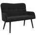 2-Zits Sofa Zwart 115 x 61 x 87 cm fluweel