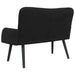 2-Zits Sofa Zwart 115 x 61 x 87 cm fluweel