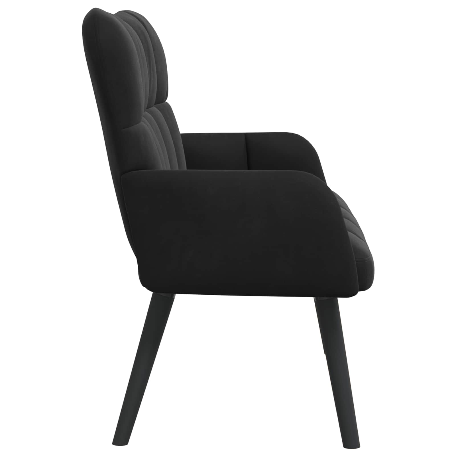 2-Zits Sofa Zwart 115 x 61 x 87 cm fluweel