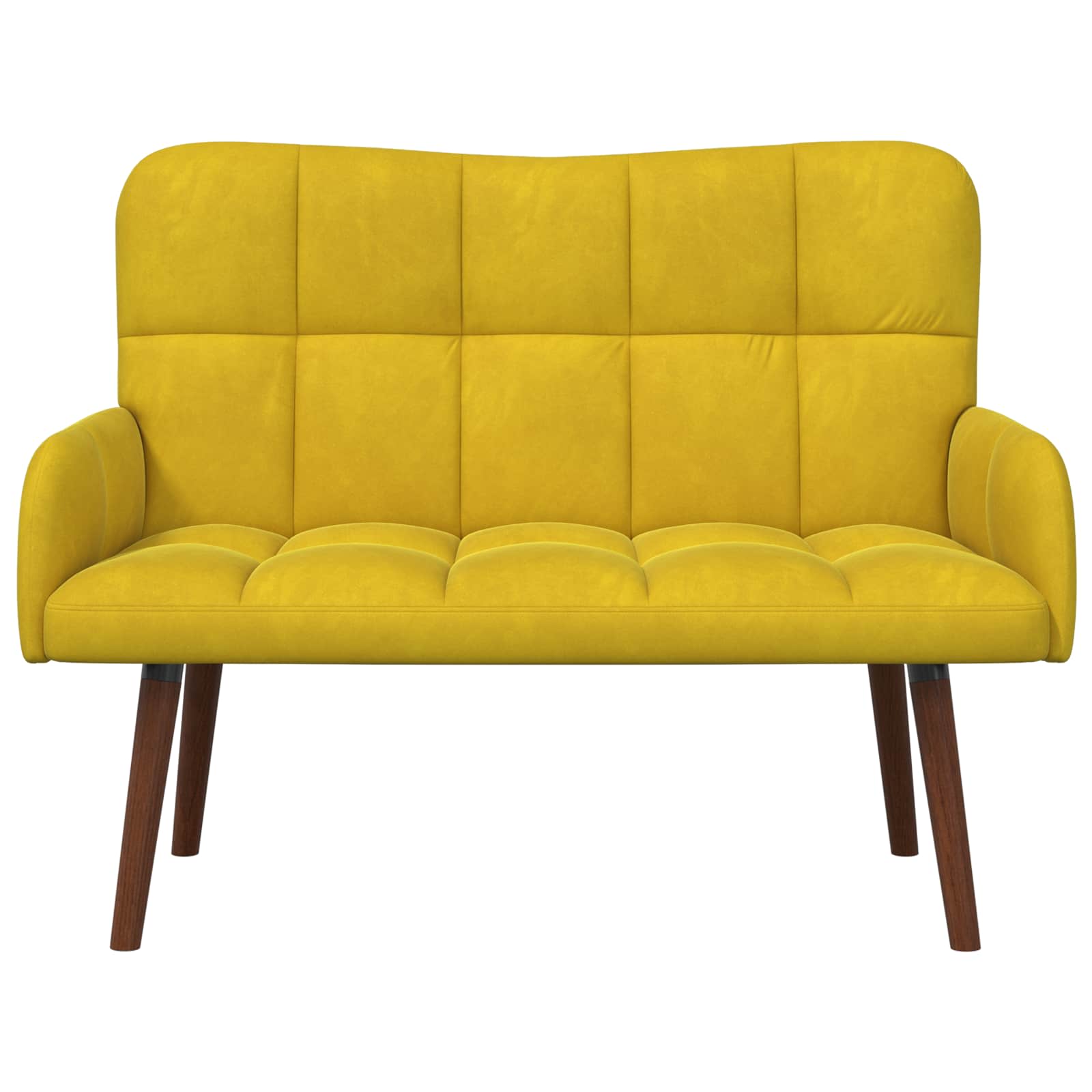 2-Zits Sofa Geel 115 x 61 x 87 cm fluweel
