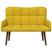 2-Zits Sofa Geel 115 x 61 x 87 cm fluweel