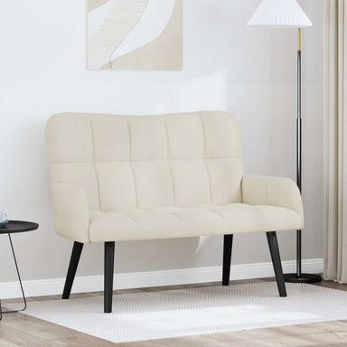 2-Zits Sofa Crèmekleurig 115 x 61 x 87 cm fluweel