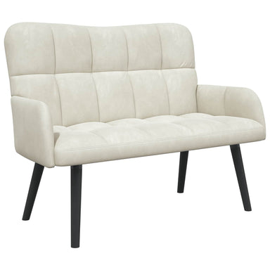 2-Zits Sofa Crèmekleurig 115 x 61 x 87 cm fluweel