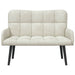 2-Zits Sofa Crèmekleurig 115 x 61 x 87 cm fluweel