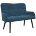 2-Zits Sofa Blauw 115 x 61 x 87 cm fluweel