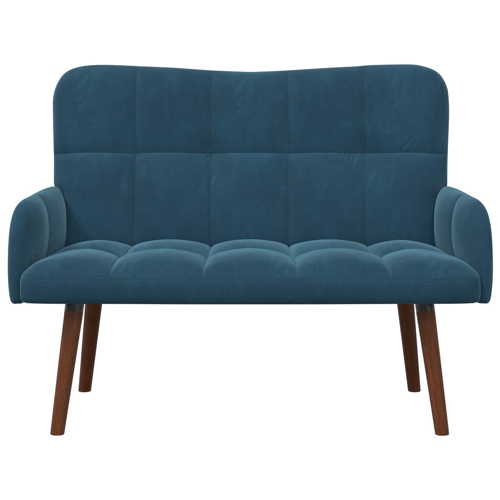 2-Zits Sofa Blauw 115 x 61 x 87 cm fluweel