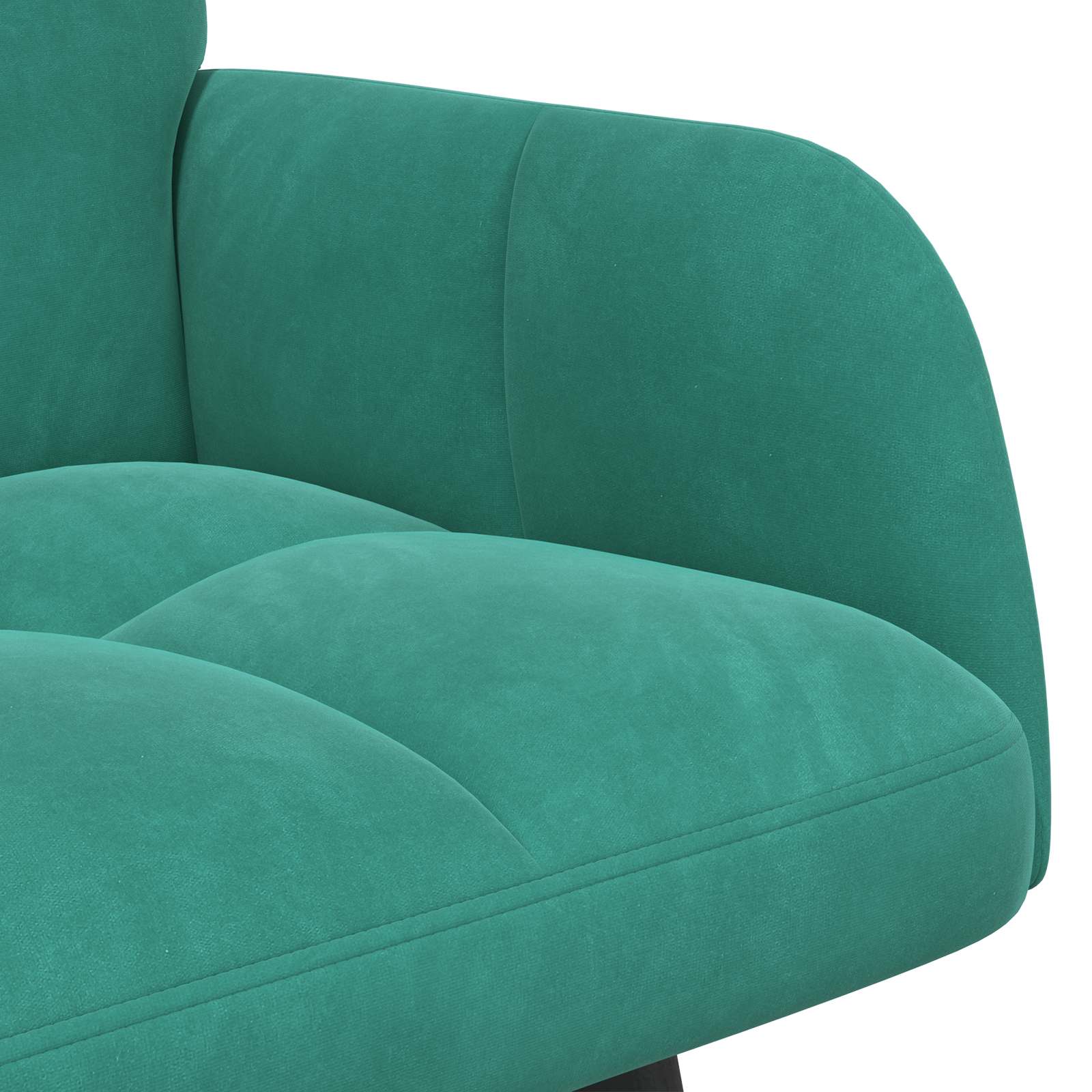 2-Zits Sofa Turquoise 115 x 61 x 87 cm fluweel