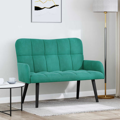 2-Zits Sofa Turquoise 115 x 61 x 87 cm fluweel