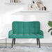 2-Zits Sofa Turquoise 115 x 61 x 87 cm fluweel