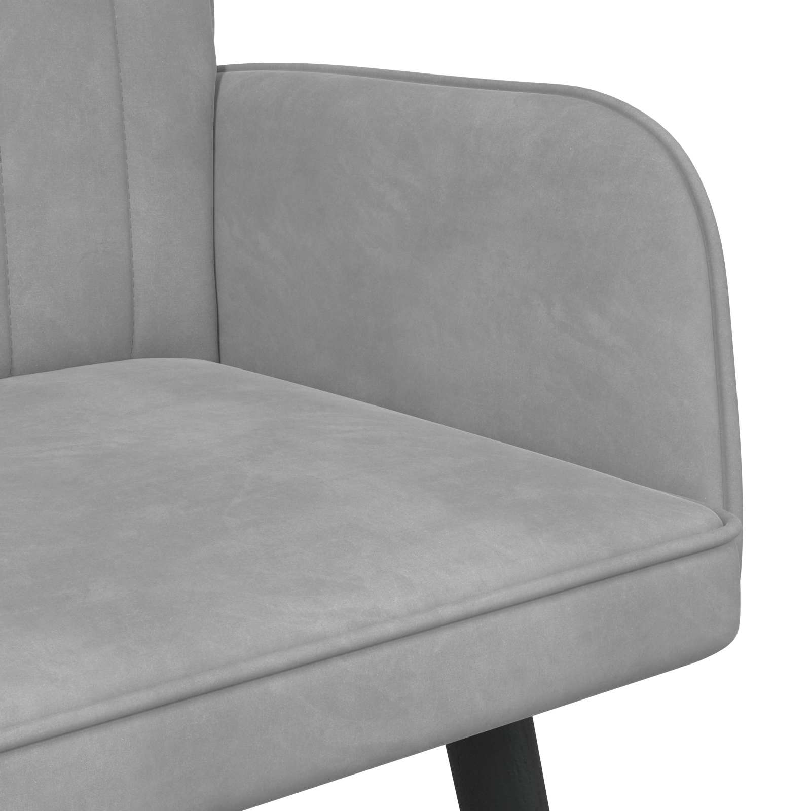 2-Zits Sofa Lichtgrijs 115 x 61 x 87 cm fluweel