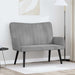 2-Zits Sofa Lichtgrijs 115 x 61 x 87 cm fluweel