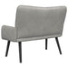 2-Zits Sofa Lichtgrijs 115 x 61 x 87 cm fluweel