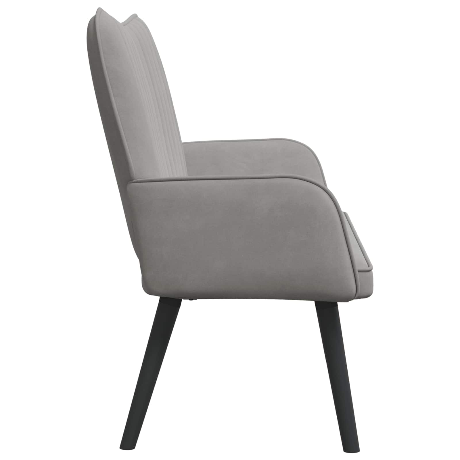 2-Zits Sofa Lichtgrijs 115 x 61 x 87 cm fluweel