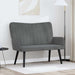 2-Zits Sofa Donkergrijs 115 x 61 x 87 cm fluweel